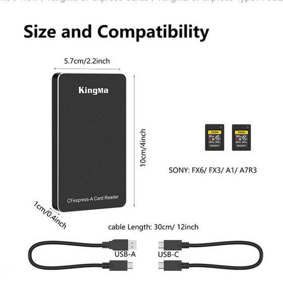 Kingma CFexpress A USB3.1 Card Reader - 2